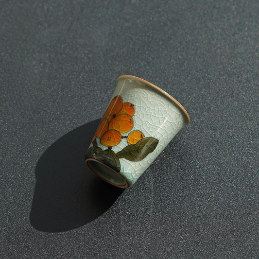 Hand painted loquat fragrant cup