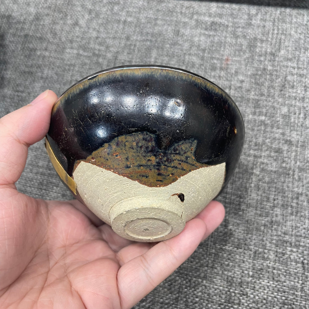 Silver tracing, silver-plated rim, tea-serving utensil shape