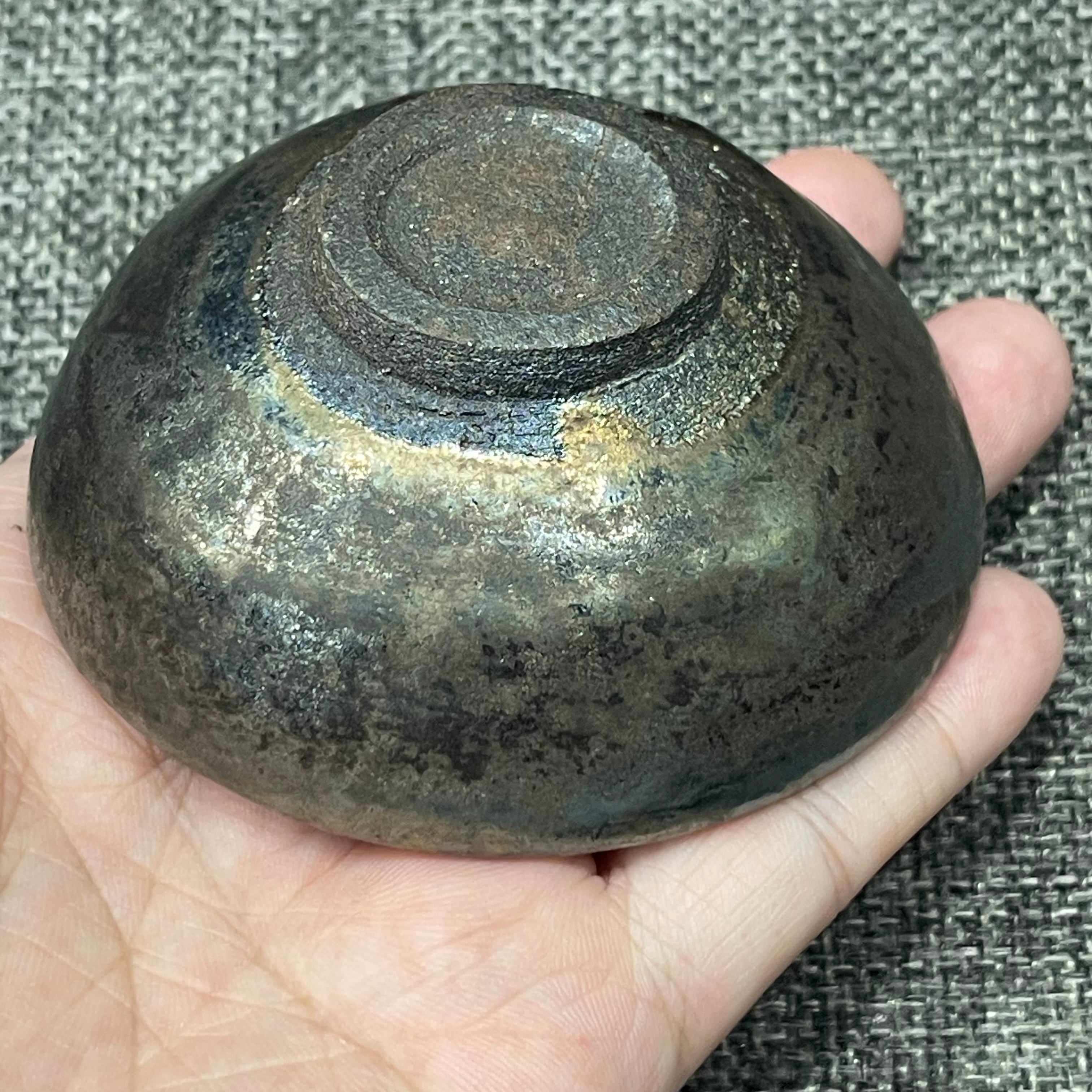 Tin-carved bronze pattern, with old peptide glaze from the Song Dynasty, modern re-fired artwork