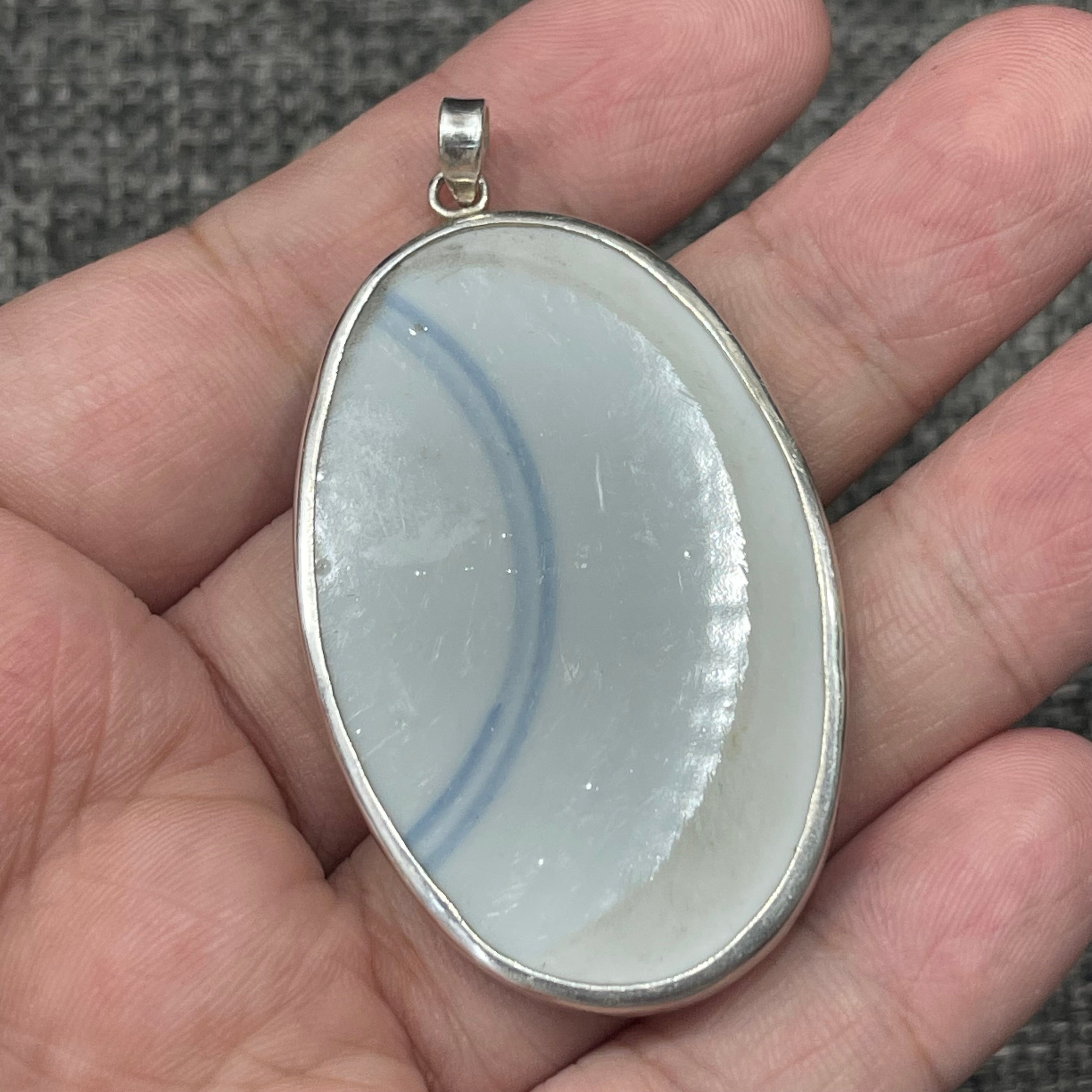 Ming Dynasty blue and white porcelain fragment, pendant