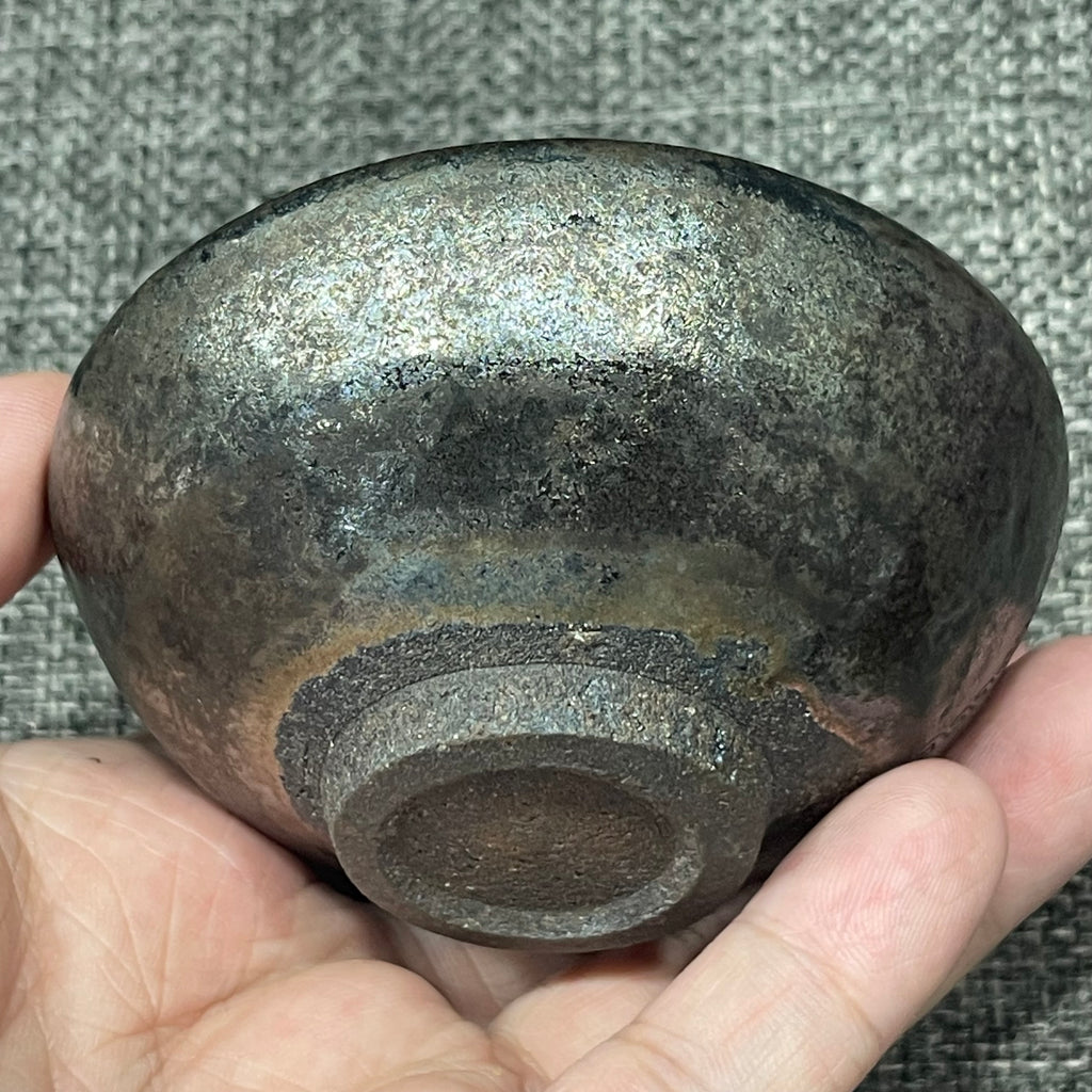 Tin-carved bronze pattern, with old peptide glaze from the Song Dynasty, modern re-fired artwork