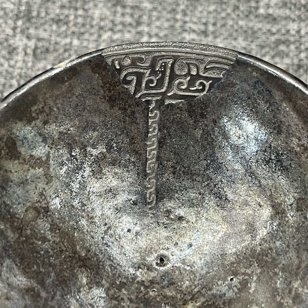 Tin-carved bronze pattern, with old peptide glaze from the Song Dynasty, modern re-fired artwork