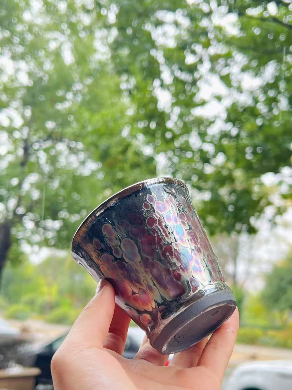 lisa Custom made Phoenix Jianzhan Carved Coke Cup