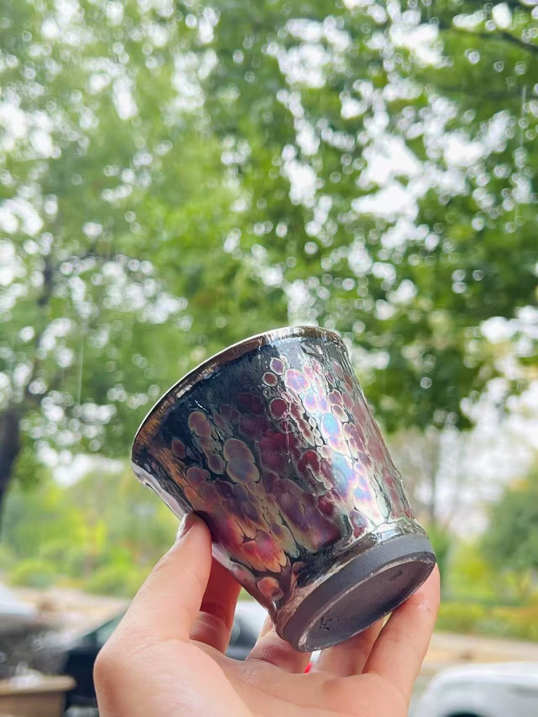 lisa Custom made Phoenix Jianzhan Carved Coke Cup