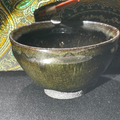 Green Mao You Lan, ice crackle pattern, Chai Shao Jian Zhan carved teacup