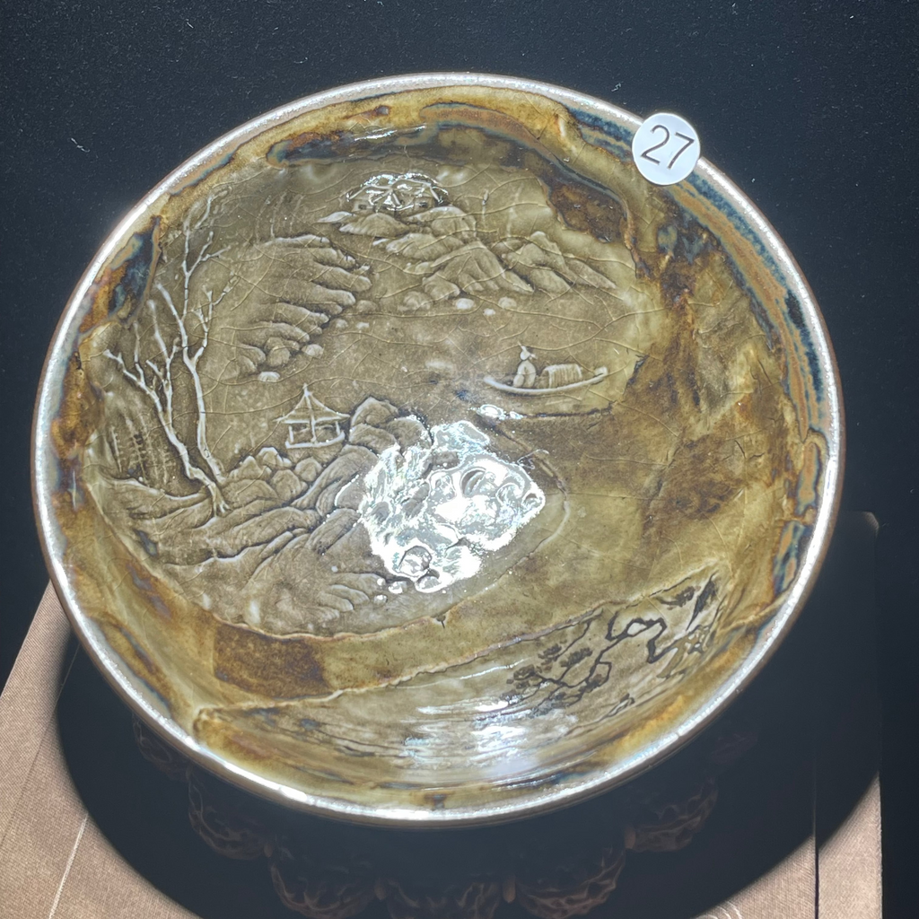Mountain Dwelling Carving Master Cup, a custom collaboration by Master Lin and Master Chen