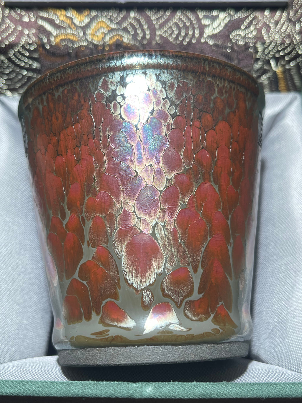 Flame Pattern Flaming Phoenix Relief Tea Tasting Single Cup
