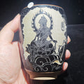Pu Xian Bodhisattva, Zen-inspired host cup, hand-carved tea cup craft