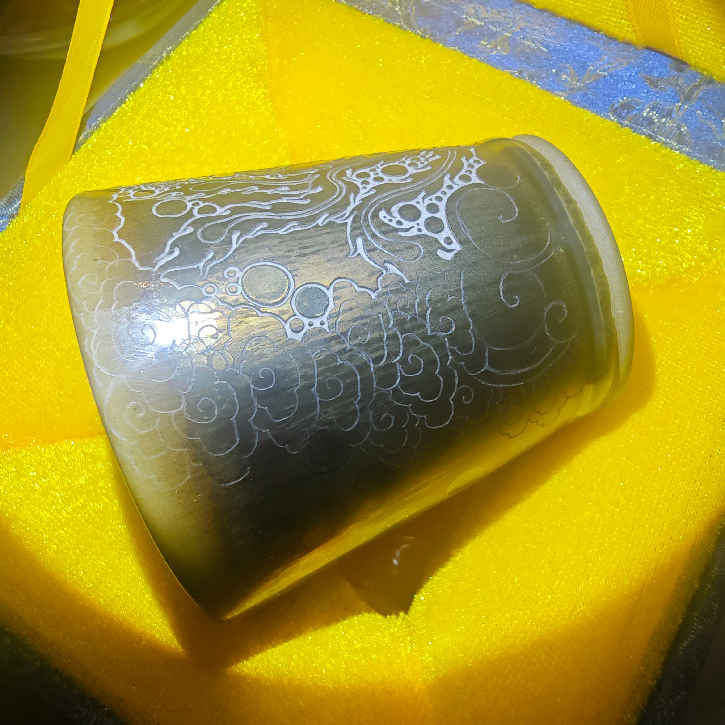 Golden Phoenix, Jianzhan tea cup pattern carving