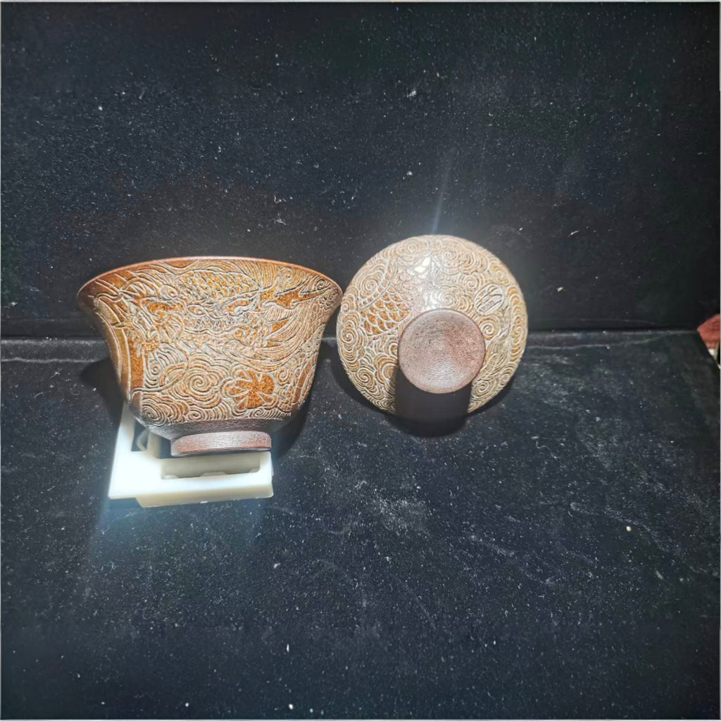 Only when fully staffed can we make the bowls, with dragon patterns carved on them