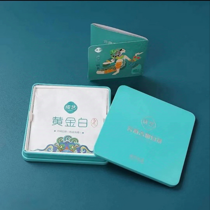 Golden White Tangerine Peel Gongmei 45g Iron Box Package Big Leaf White Tea