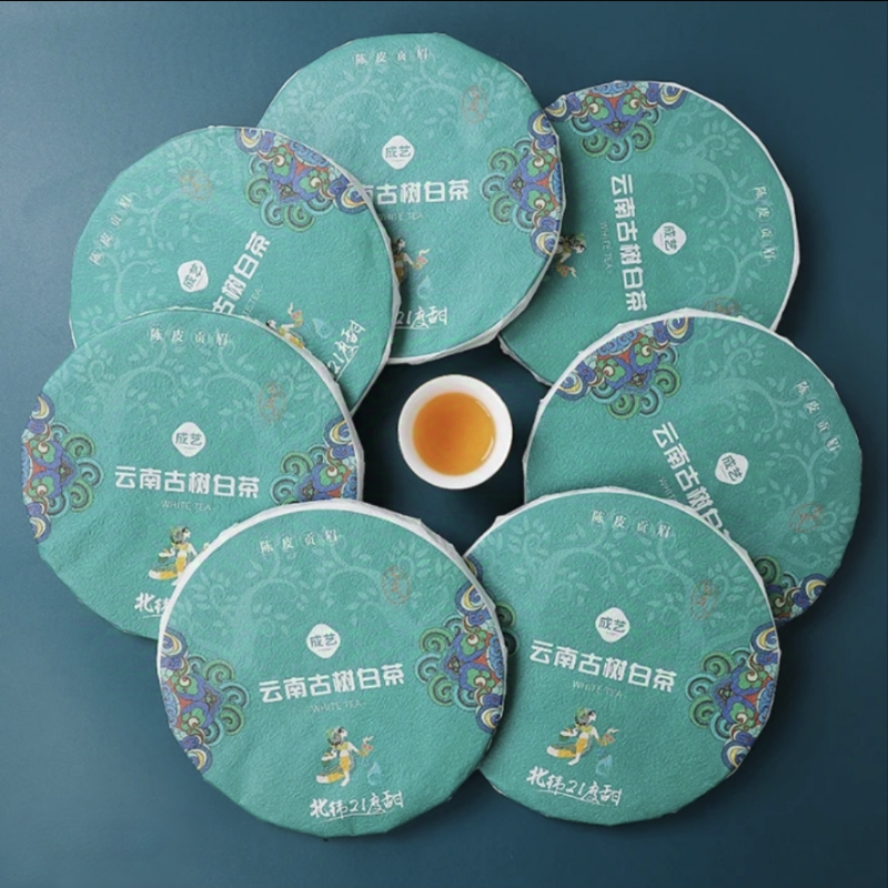 Tangerine Peel Ancient Tree White Tea 300g/Tea Cake Gongmei