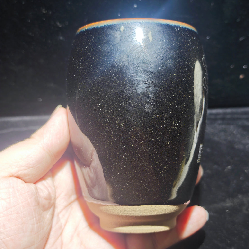 Pu Xian Bodhisattva, Zen-inspired host cup, hand-carved tea cup craft