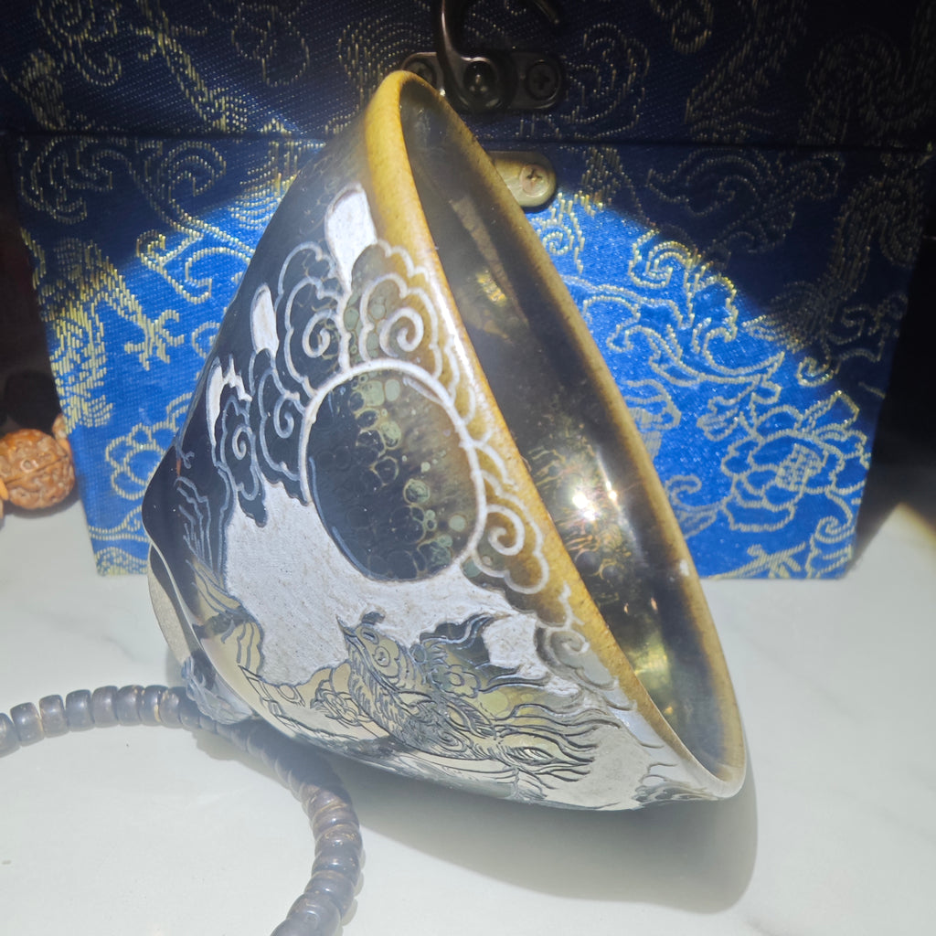Wild boar carving pattern, Yaobian Jianzhan teacup